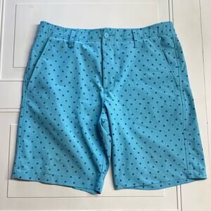 Under Armour UA Drive Printed 10" Golf Shorts Mens 34 Blue Floral Print
